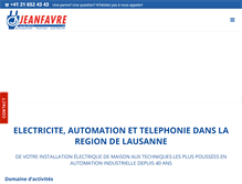 Tablet Screenshot of jeanfavre.ch